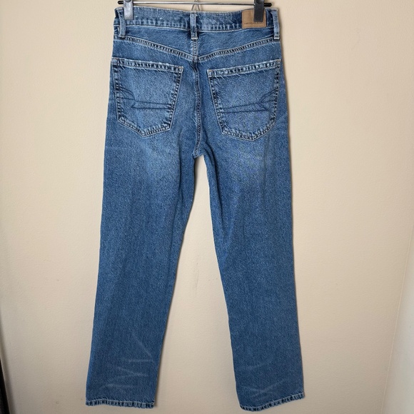 American Eagle Low-Rise Baggy Jeans Womens 2 Regular Denim Pants Boho Festival - Picture 2 of 9